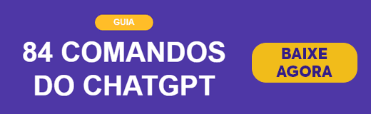 Banner e link para baixar os comandos do chat GPT